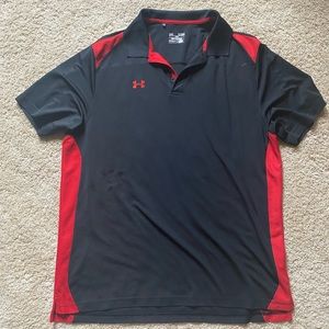 Black and red men’s polo
